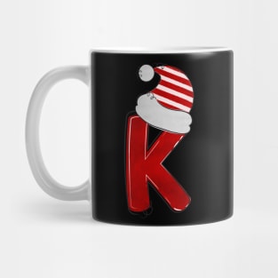 Letter K - Christmas Letter Mug